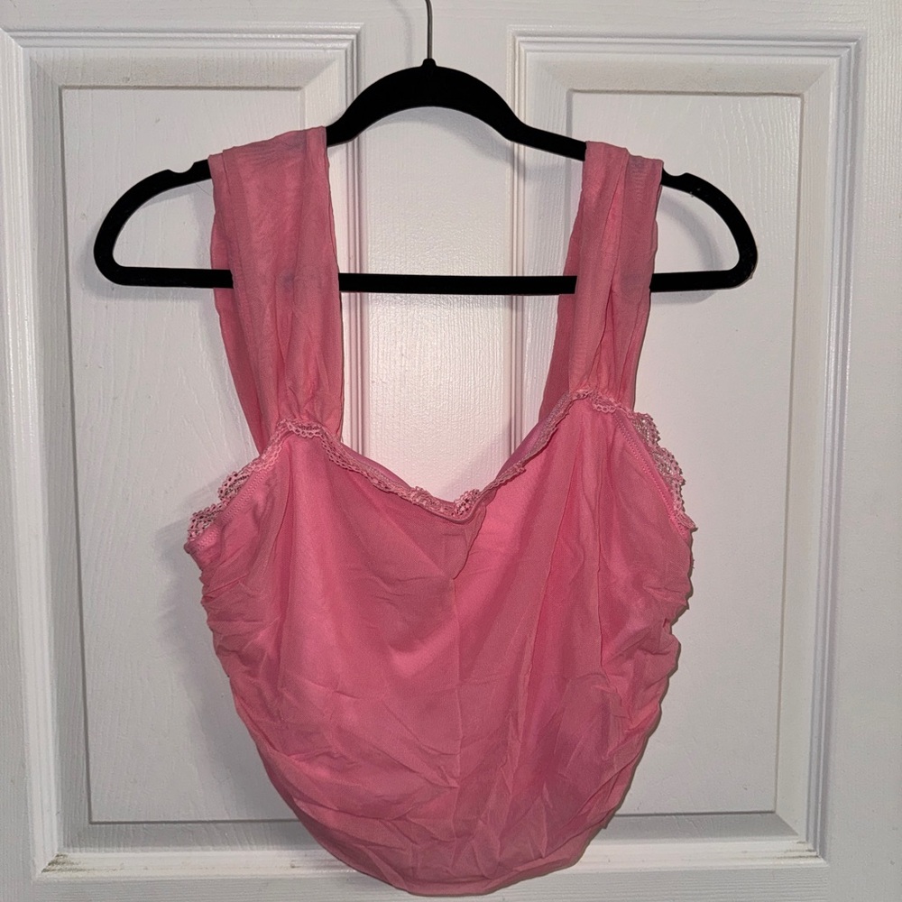 Pink Sleeveless Top